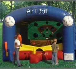 Air T ball with wiffleball bat, light balls and blower Air T ball with wiffleball bat, light balls and blower