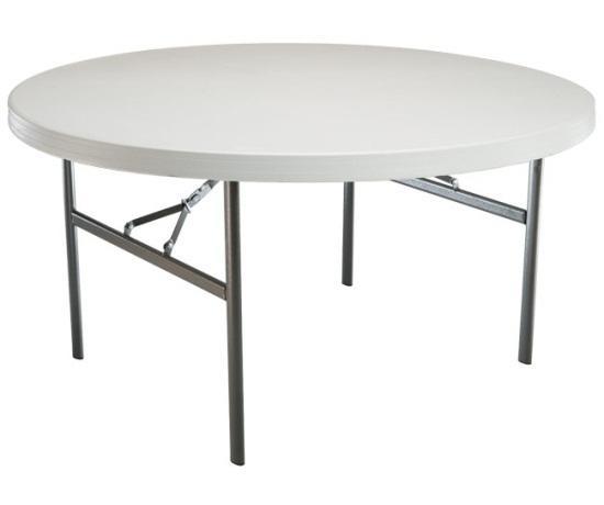 Table 60in Round Table.White Granite Seats 8 adults Table 60in Round Table.White Granite Seats 8 adults