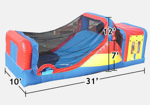 Rainbow Combo 4in1 Jump Climb Slide with basketball hoop Rainbow Combo 4in1 Jump Climb Slide with basketball hoop