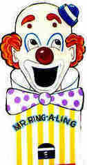 Mr. Ring a Ling with bean bags and/or small balls and weight for stability Mr. Ring a Ling with bean bags and/or small balls and weight for stability