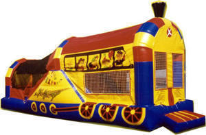 Chu-Chu Train Combo 4in1 Jump Climb wet or dry Slide and basketball hoop Chu-Chu Train Combo 4in1 Jump Climb wet or dry Slide and basketball hoop
